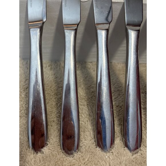 6 Oneida Mooncrest Stainless Steel Dinner Knives 9.25" - Picture 3 of 7